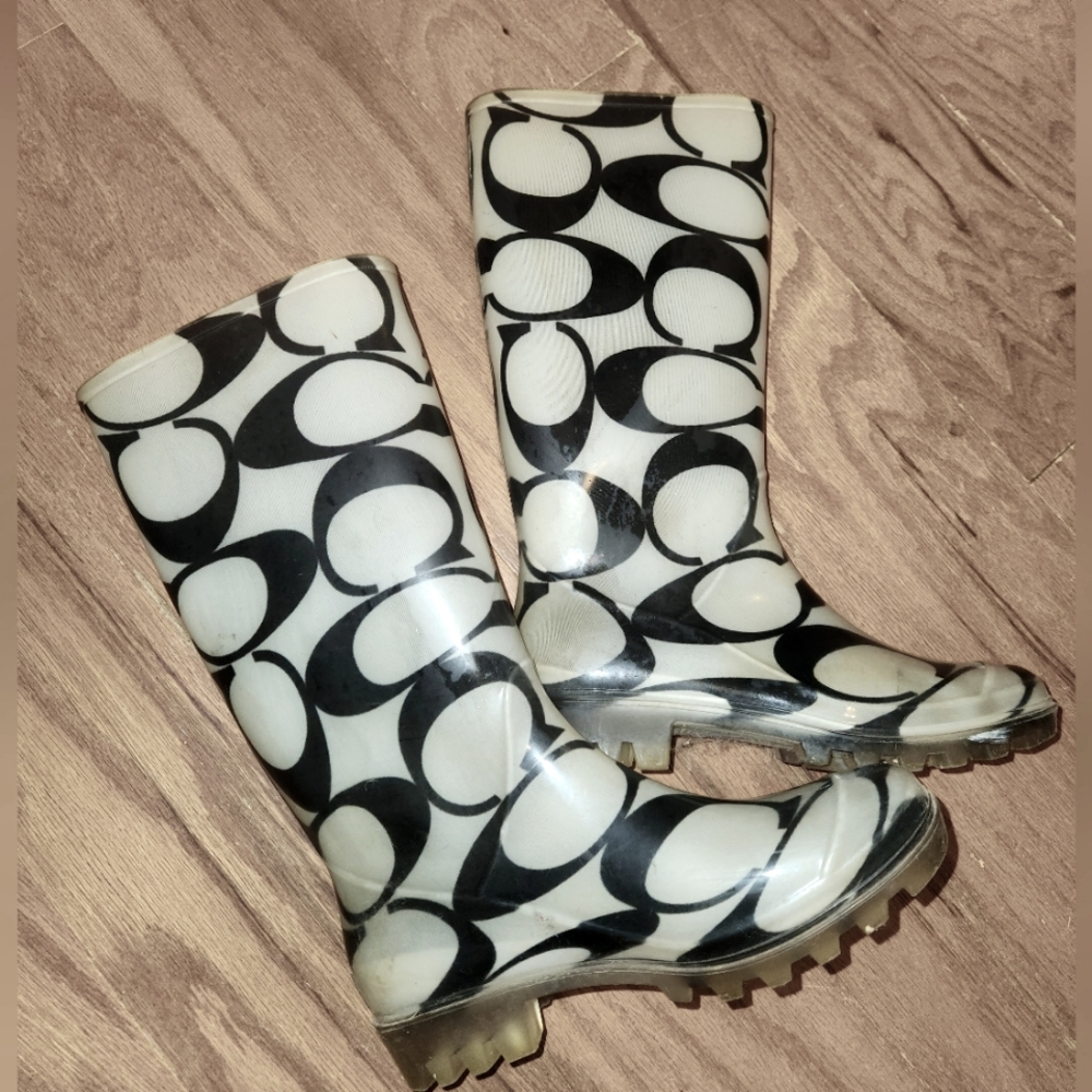 Coach rain boots